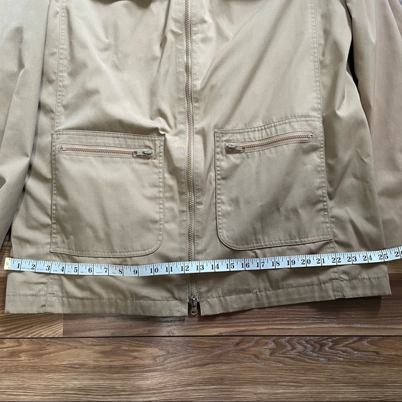 Vintage London Fog Tan Barn Coat Jacket Size XL - Picture 5 of 9